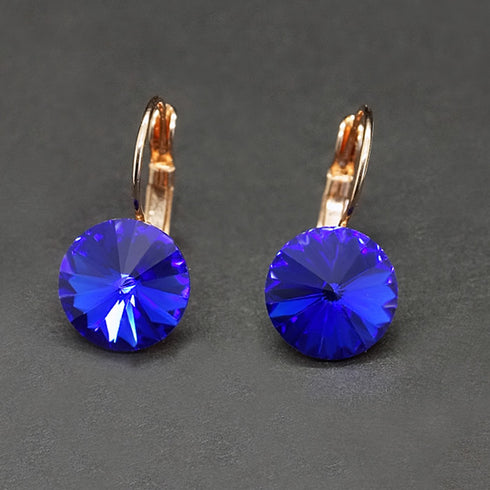 Auskari "Klaris II (Majestic Blue)" ar Swarovski™ kristāliem